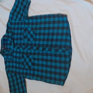 STREET RULES BLUE AND BLACK PLAID SKIRT, SIZE XL
